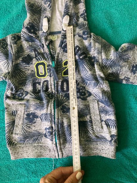 Pekna mikina na zips modra, f&f,80