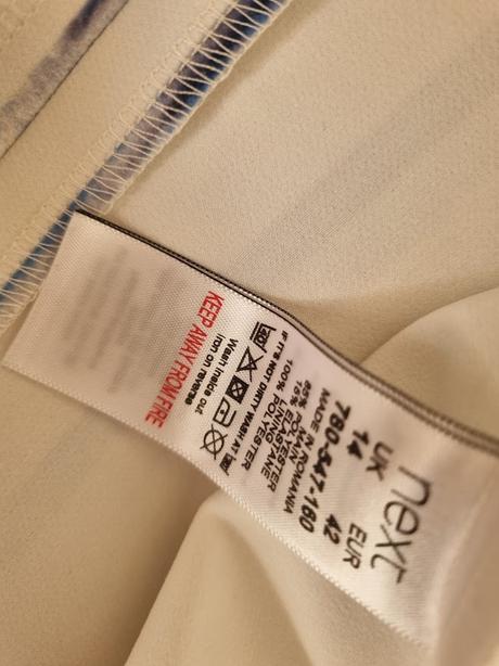 Modro biele púzdrové šaty next 40, next,40