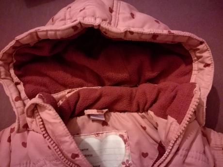 Zimná bunda so srdiečkami, dopodopo,80