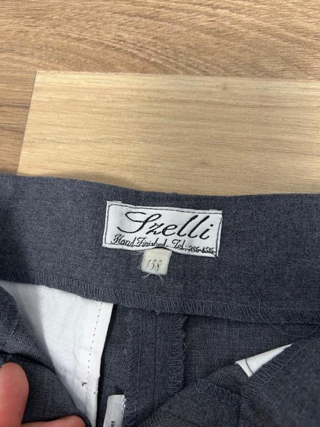 Sivé elegantné nohavice, 158