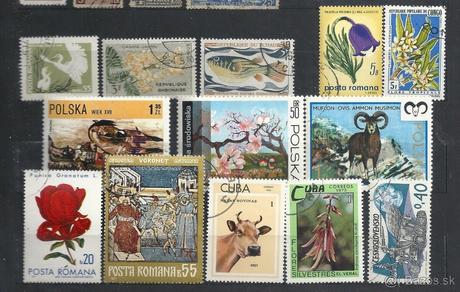 Známky, zbierka, rôzne štáty,