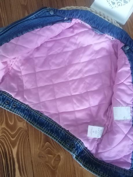 Zateplená riflová bunda h&m 110-116, h&m,116