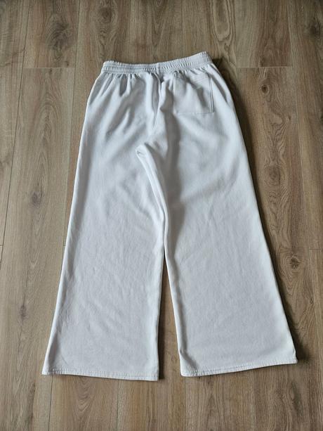 Široké teplákové nohavice vysoký pás, h&m,xl