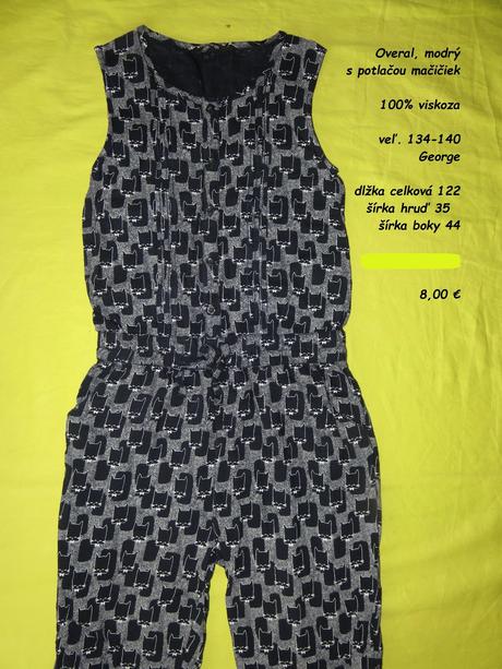 Letný overal s mačkami, george,140