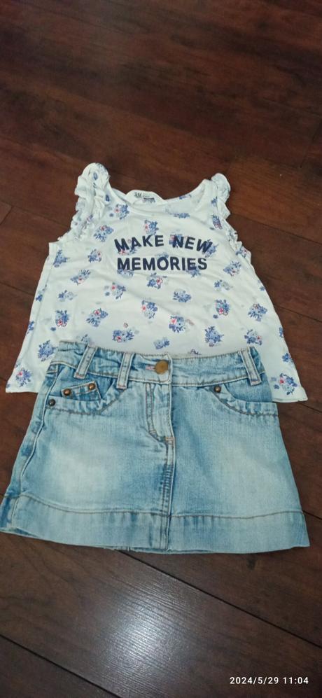 Komplet tričko a sukňa, h&m,92