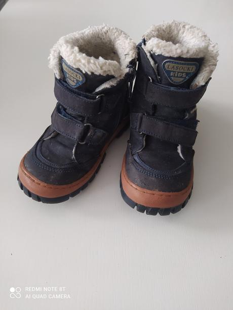 Kožené čižmičky s kožušinkou lasocki, č.24, lasocki,24