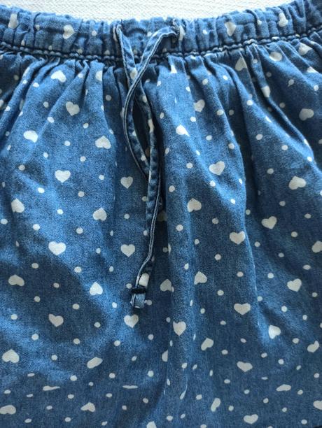 Riflová srdiečková suknička, kiki&koko,98