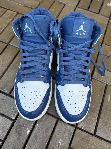 Nike air jordan 1 mid blue mint veľ. 41, air jordan,41