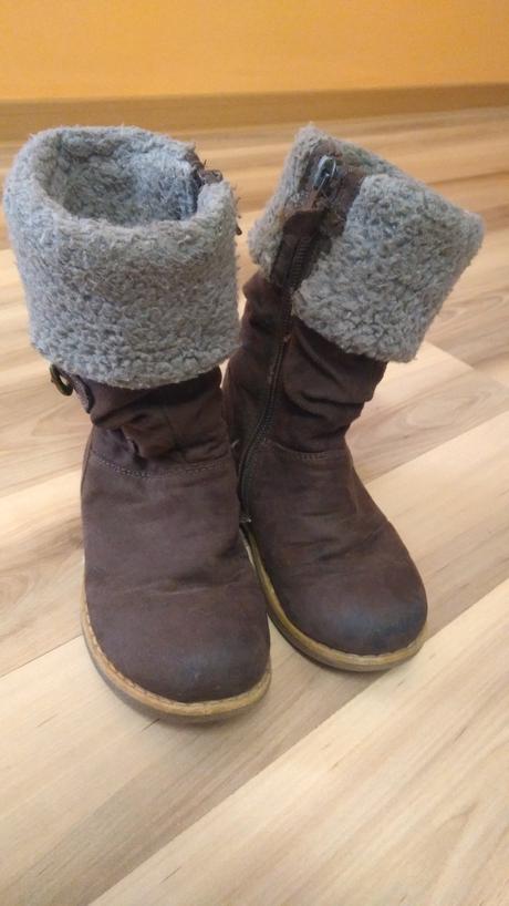 Tmavohnedé čižmičky na donosenie, max.15,5cm, 25