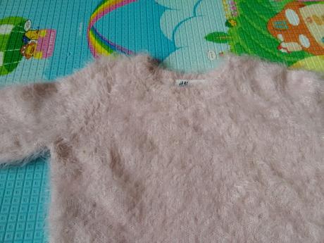 Chlpatý teplý svetrik, h&m,110