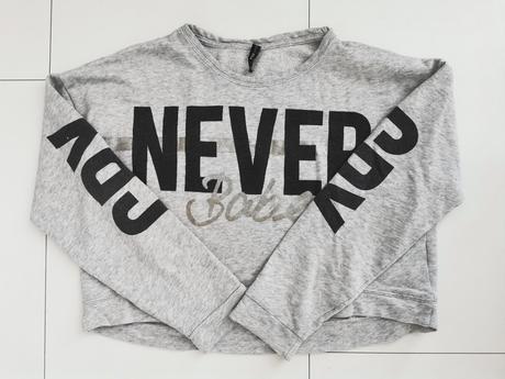 Crop mikina fishbone, fishbone,m