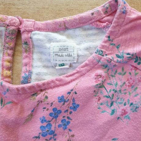 Šaty ružové s kvietkami next, next,116