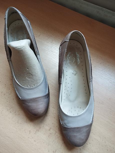 Pohodlné kožené lodičky, 39