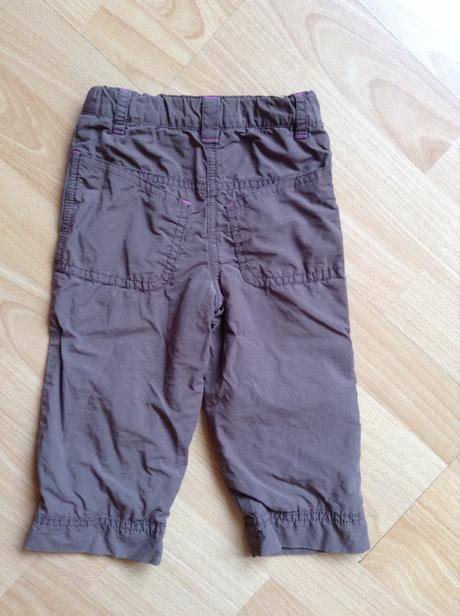 Tmavohnedé zateplené nohavky, 9-12m, impidimpi,80