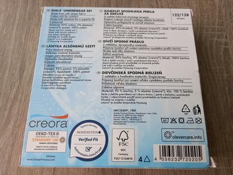Disney princess nohavičky + tielko, 122