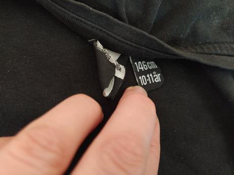 Čierne tričko.vel.10-11 rokov, pretty girl,146