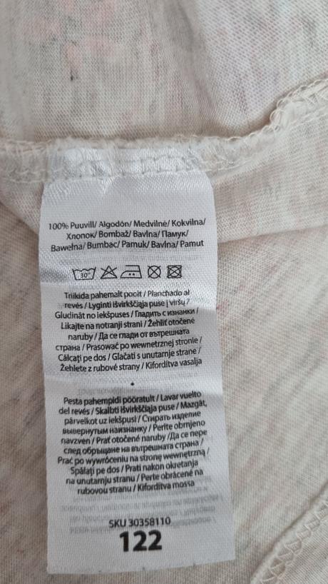 Bavlnene tricko/tunika 122, pepco,122