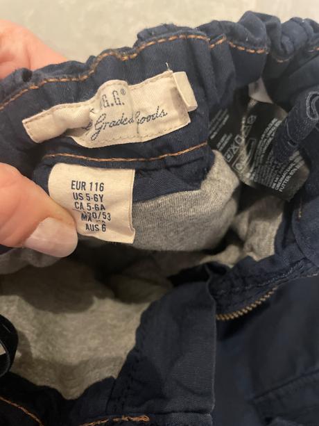 Zateplené nohavice, h&m,116
