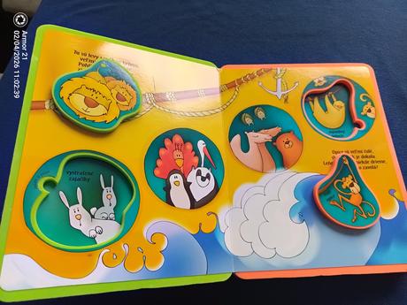 Noemova archa - kniha aktivít, penová kniha s vkla, 