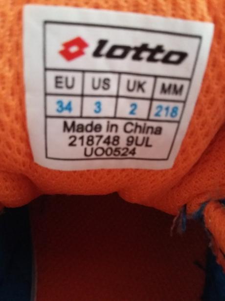 Tenisky,halovky veľ.č.34 zn.lotto, lotto,34