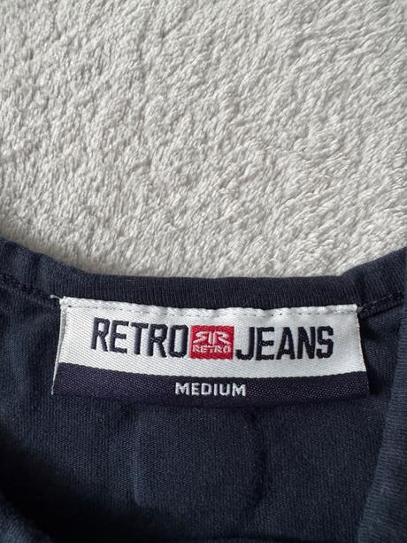 Tielko retro jeans, m