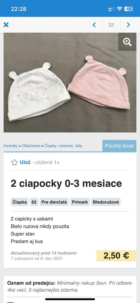 Balik detskych veci 0-12 mesiacov, 68–80