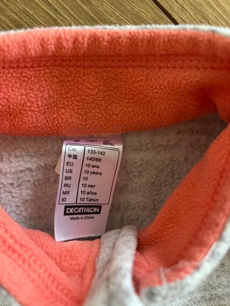 Flisova mikina, decathlon,140