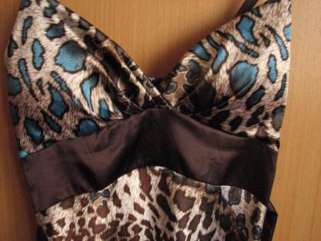 Spoločenské tigrované šaty veľ. 36, 36