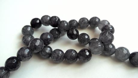 Korálky achátové obrusované, 