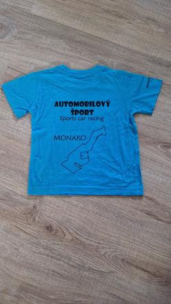 Tyrkysové tričko 122/128, 122