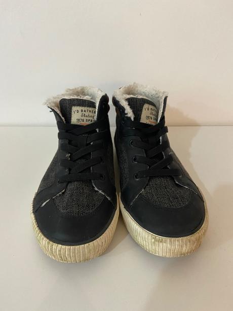 Zateplene jarne/jesenne clenkove stylove tenisky, h&m,33