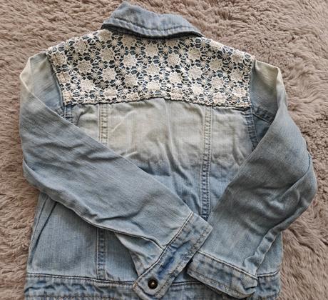 Riflová bunda pre dievčatá 98-104, tu,98