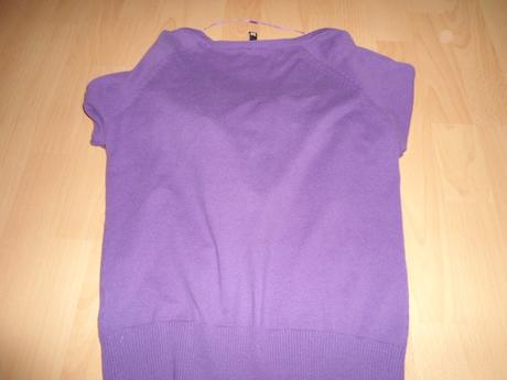 Fialovy sveter, h&m,s