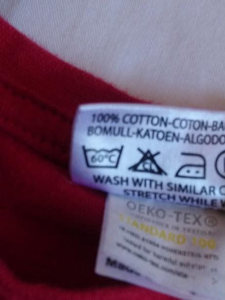 Pánske červené tričko s motívom, basic, l, l