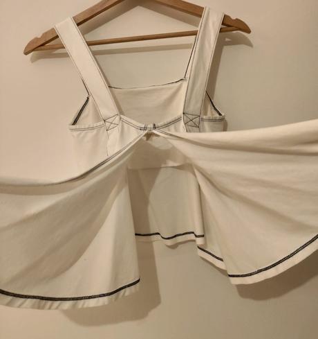 Asymetrický crop top review nepoužívaný, review,xs