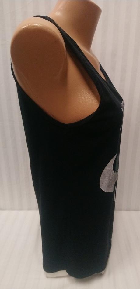 Dámsky čierny top s motívom, canvas, s/m, s