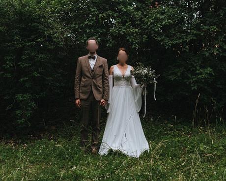 Boho svadobné šaty šité na mieru, 38