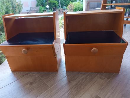 2x retro stolíky,