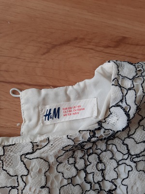 Bluzka s cipkou h&m, h&m,128