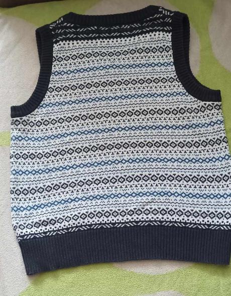 Vzorkované vestičky 2 ks 104/110, 104