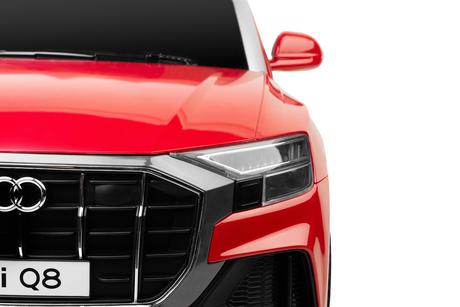 Toyz elektrické autíčko audi rs q8 červené,