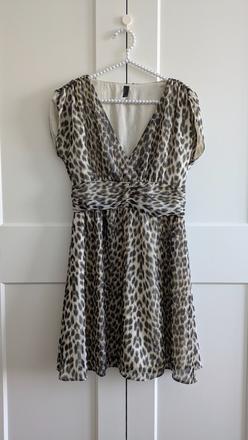 Ľahké leopardie šaty vero moda, vero moda,m