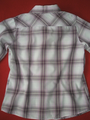 Dievčenská károvaná košeľa zn. h&m veľ. 116-122, h&m,116