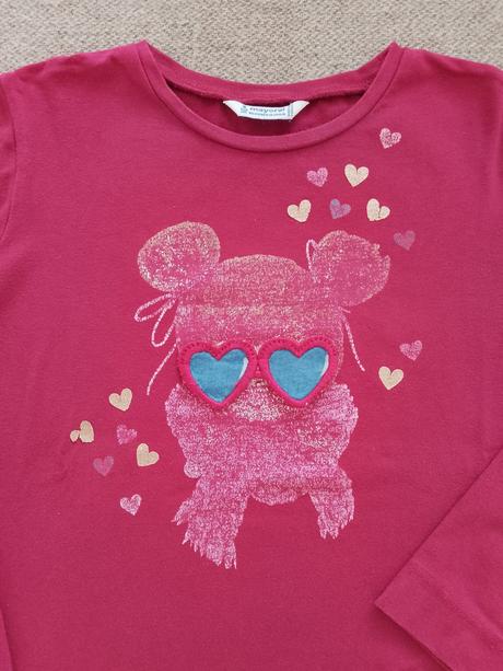 Tričko so srdiečkami, mayoral,128