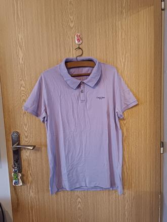 Svetlofialová pánska polo košeľa, calvin klein,xl
