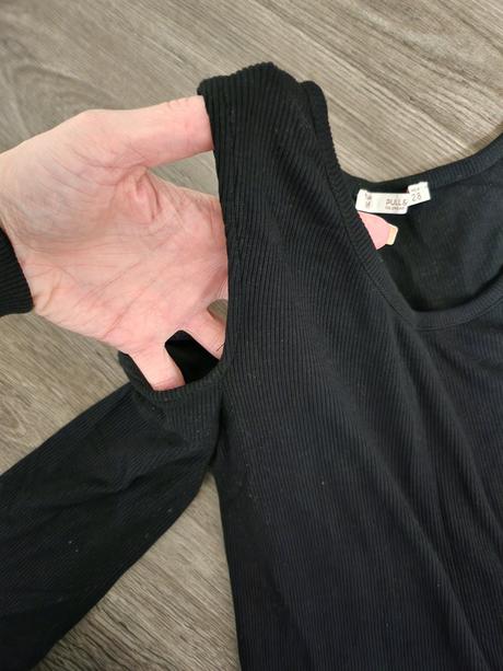 Upletove tricko s prestrihmi, pull&bear,s