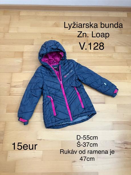 Lyžiarská bunda, loap,128