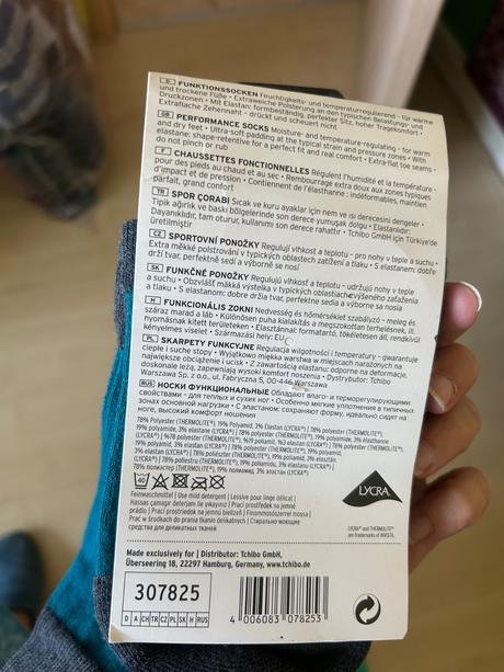 Športové, trekové ponožky, tchibo,36 / 37