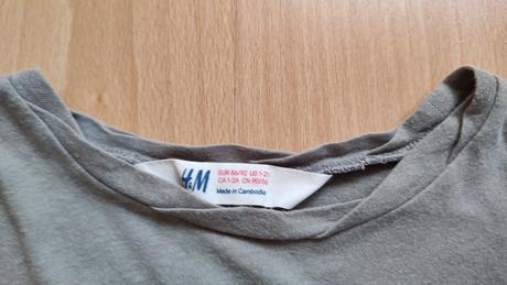 Tričko s fodrami, h&m,98