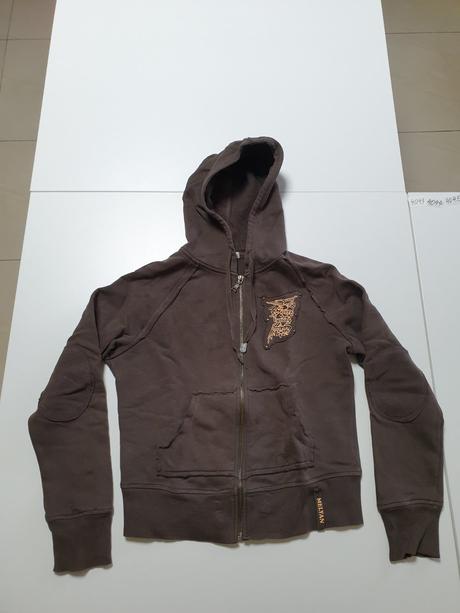 Hnedý sveter s kapucňou, m